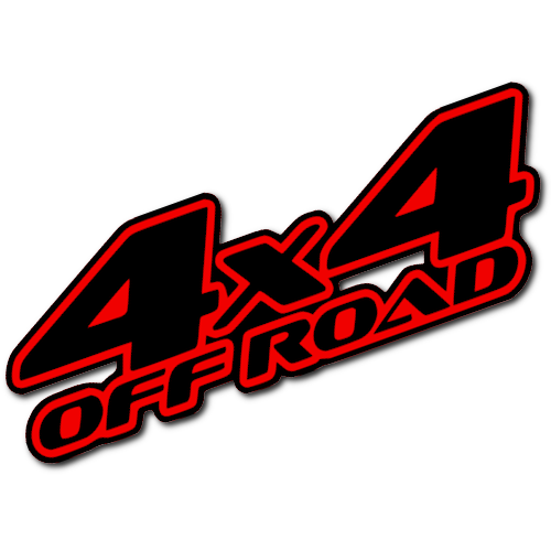 4x4 Off Road Sticker! (Multicolour)