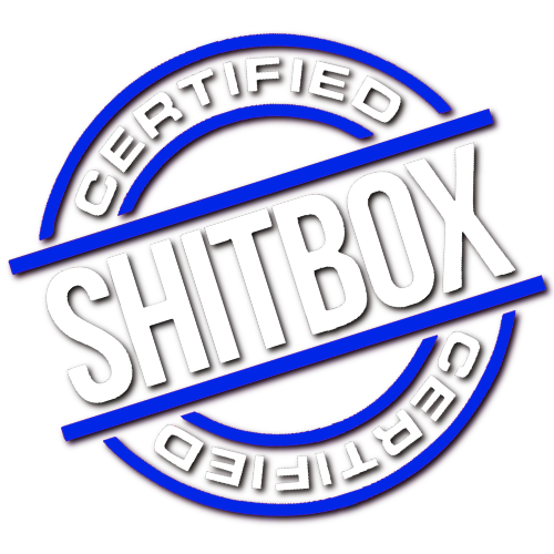 Certified Shitbox Sticker! (Multicolour)