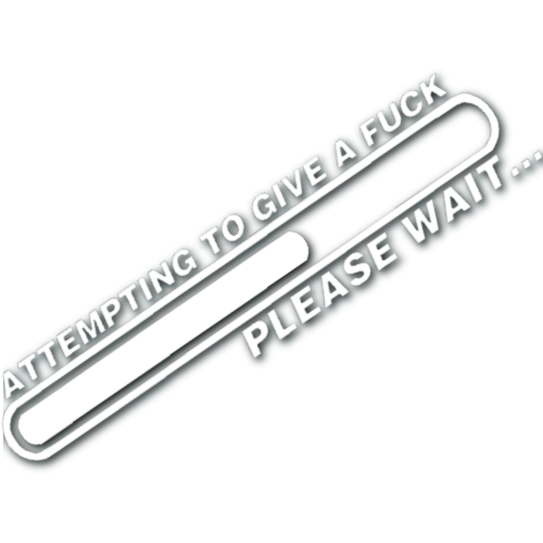 Attempting to Give a Fuck Sticker!
