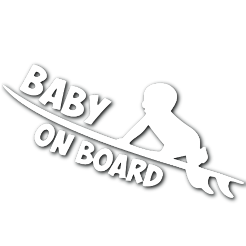 Baby on Board Sticker! (surf)