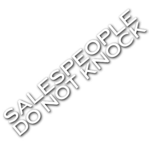 Do Not Knock Sticker! (slim)