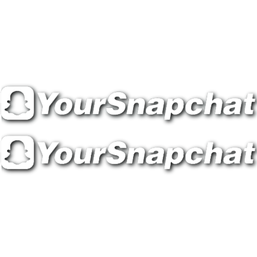 Custom Snapchat Stickers! (set of 2)