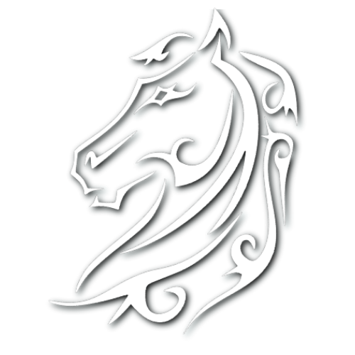 Tribal Horse Front Body Sticker