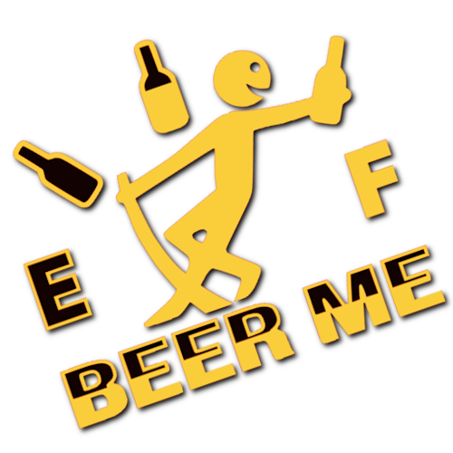 Beer Me Sticker! (Multicolour)