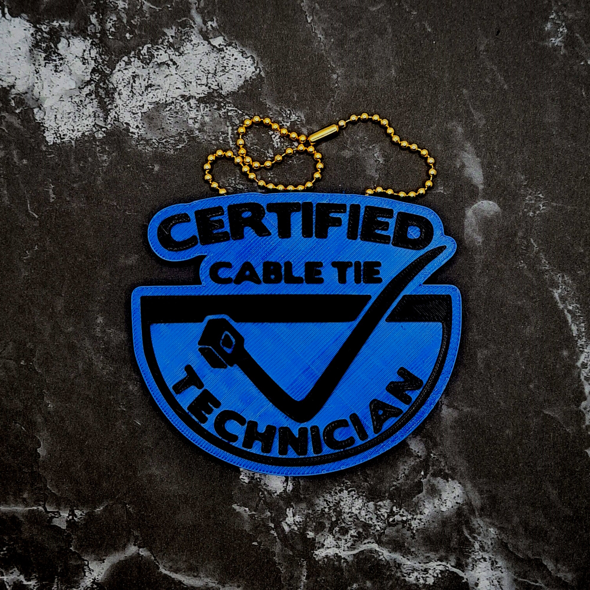 Certified Cable Tie Technician Charm!