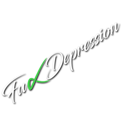 Fuck Depression Sticker! (multicolour)