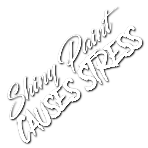 Shiny Paint Causes Stress Sticker!