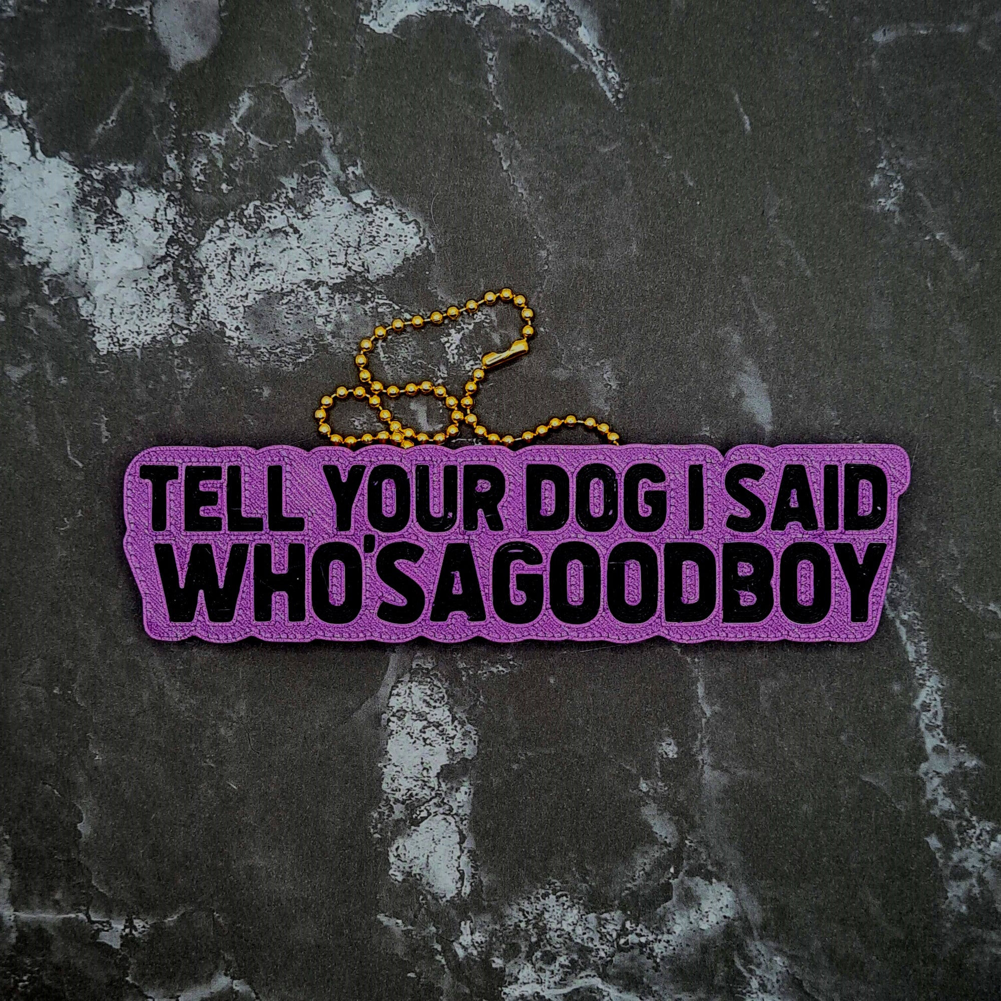 Tell Your Dog I Said Who'sAGoodBoy Charm!