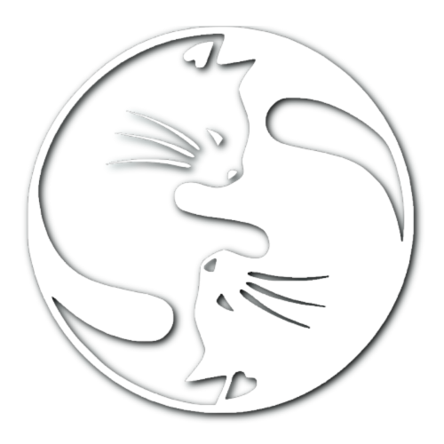 Cat Yin Yang Sticker!