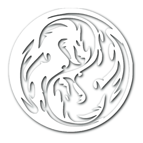 Dragon Yin Yang Sticker!