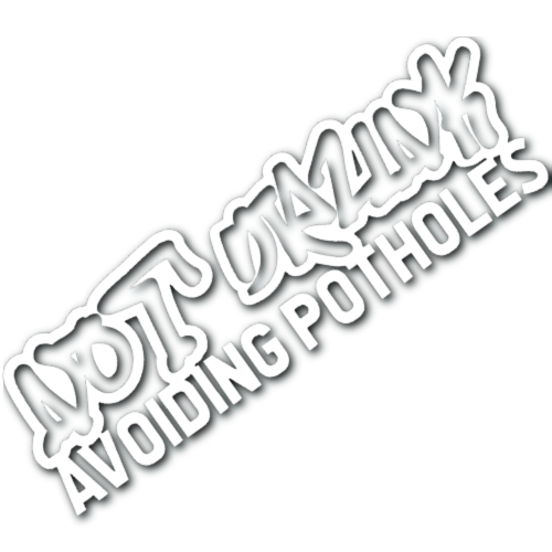 Not Drunk, Avoiding Potholes Sticker!