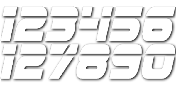 Jetski Registration Numbers! (Laser font - set of 2)