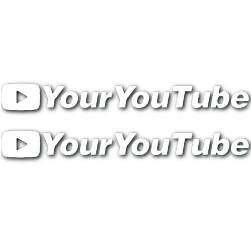 Custom YouTube Stickers! (set of 2)